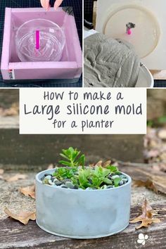 how to make a large sillone mold for a planter with pictures and instructions