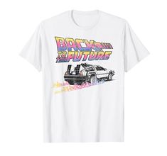 PRICES MAY VARY. Officially Licensed Back To The Future Apparel 19NVBF00014A-001 Lightweight, Classic fit, Double-needle sleeve and bottom hem Back To The Future Delorean, To The Future, Back To The Future, Branded T Shirts, The Future, Fashion Branding, Top Outfits, Couture, Mens Outfits