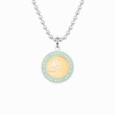 Medium - Coral / Lagoon – Get Back Necklaces Get Back Necklaces, Lolo Summer, Get Back Necklace, 2024 Aspirations, Southern California Home, Surf Necklace, St Christopher Necklace, St Christopher Medal, Surf Jewelry