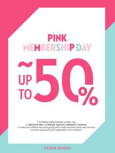 pink membership day up to 50 % off with purchase coupon code $ 5 99