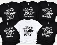 Custom Family Soccer T-shirt, Personalized Soccer T-shirt,Family Matching T-shirt,Custom Soccer T-shirt,Customized Sports Gift,Game Day Gift ❀DETAIL❀ For printing, we use Bella Canvas and Gildan SoftStyle brand shirts, which are the best in the industry. *Bella Canvas -unisex size -4.2 oz. -Solid colors are 100% Combed Cotton and Ring-Spun Cotton. -Athletic Heather 90% Combed and Ring-Spun Cotton, 10% Polyester -All Heather CVC Colors 52% Combed and Ring-Spun, 48% Polyester *Gildan SoftStyle -un Affordable Personalized T-shirt For Sports Events, Soccer Senior Mom Shirts, Soccer Family Shirts, Senior Soccer Tshirts, Soccer Shirts Designs For Family, Soccer Nana Shirt, Soccer Grandma Shirt, Shirt Detail, Soccer Shirts