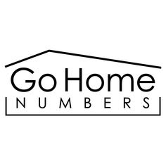 the logo for go home numbers, which has been changed to include an image of a house