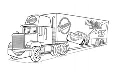 the truck from disney pixas coloring pages for kids to print out and color