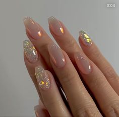 Nails Blush Nails, Jelly Nails, Sparkly Nails, Art Nails, Classy Nails, Nude Nails