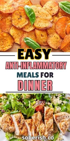 Enhance your wellness with 🍽️ inflammation-fighting recipes. Explore 🍋 wholesome ingredients designed for lasting wellness. Incorporate anti-inflammatory foods tailored just for you. Pagen Diet Recipes, Anti Inflammation Diet On A Budget, Anti Inflammation Low Carb Recipes, Low Inflammatory Recipes, Anti Inflammation Diet For Picky Eaters, Anti Inflammation Diet Easy, Dinners For Sensitive Stomachs, Recipes To Reduce Inflammation