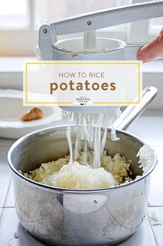 how to rice potatoes in a pot on the stove