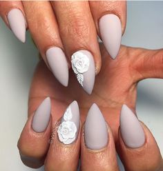 Short Stellos Nails Design, Short Pointy Nails Stilettos, Stiletto Nails Short, Short Stiletto, Nails Stiletto, Matte Nails Design, Popular Nails, Short Nail Designs, 3d Nail