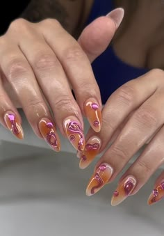 Graphic Art Nails, Busy Nails, Eclectic Nails, Beauty Nails Design, Nails Only, Glam Nails, Art Nails, Girls Nails, Minimalist Nails