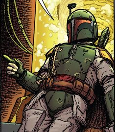 boba fett from the star wars comic