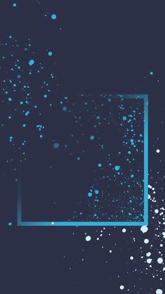 an abstract blue and white background with bubbles in the shape of a rectangle frame