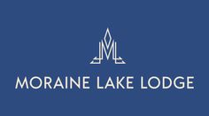 the logo for morgan lake lodge, which is located in front of a blue background