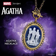 Marvel X RockLove MARVEL STUDIOS AGATHA ALL ALONG Agatha Necklace – RockLove Jewelry Helmet Ring, Kyber Crystal, Star Wars Helmet, Witch Series, Star Wars Shop, Disney Shop, Sparkle Jewelry, White Agate, Marvel X