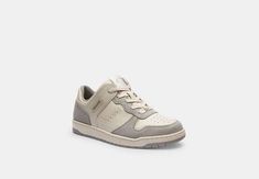 Inspired by traditional court shoes our C201 sneaker is crafted in a mix of velvety suede and smooth leather. The versatile low-top features a grooved sole for great traction. Coach Outlet, Court Shoes, Smooth Leather, Low Top, Top Sneakers, Womens Sneakers, Outlet, Women Shoes, Sneakers