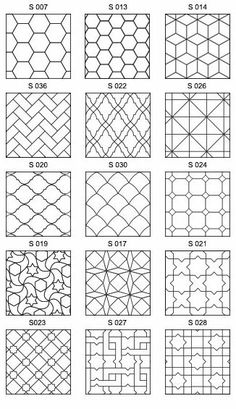 the different patterns and sizes of wallpapers are shown in this diagram, which shows how