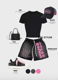 Streetwear Outfits Layout, Shien Outfit Idea For Summer Baddie, Pretty Little Thing Outfits, Plt Outfit Ideas, Street Style Outfits Casual, Fly Outfit, Outfit Layout