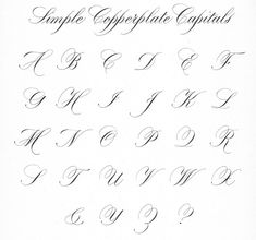 the upper and lower letters of an old fashioned calligraphy font, with cursive writing