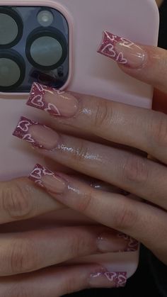 Nails With White Hearts, Sparkly French Nails, Glitter Frenchies, Valentine Nails Pink, Nails With White, Vday Nails, Nail Designs Valentines