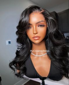 Layered Body Wave Wig, Side Part Layers, Upart Wig, Lace Frontal Bob, Hair Care Oil, Invisible Lace, Birthday Hair, Black Wig