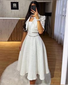 White Church Dresses For Women, White Dresses For Church, White Dress For Church, Elegant Church Outfits, White Church Dress, Church Dresses For Women, Neat Casual Outfits, Cute White Dress, Elegant Outfit Classy