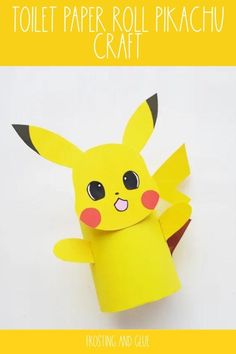 Unleash creativity with this easy Pikachu craft! Perfect for Pokémon fans - turn a simple TP roll into your favorite character. Let's craft! #pokemon