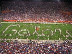 a football stadium filled with lots of people