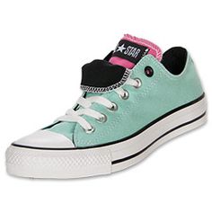 Women's Converse Chuck Taylor Double Tongue Casual Shoes Green Converse Sneakers With Gum Sole, Green Converse Sneakers For Sports, Green Sporty Converse Canvas Shoes, Spring Green Converse High-top Sneakers, Green Converse High-top Sneakers With Rubber Sole, Converse Shoes Womens, Girls Converse, Women's Converse