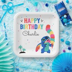 Stitch | Here's the Scoop Ice Cream Birthday Paper Plates Scoop Ice Cream, Birthday Paper Plates, Here's The Scoop, Birthday Paper, Ice Cream Birthday, Birthday Supplies, Lilo And Stitch, Paper Plates, Party Hats