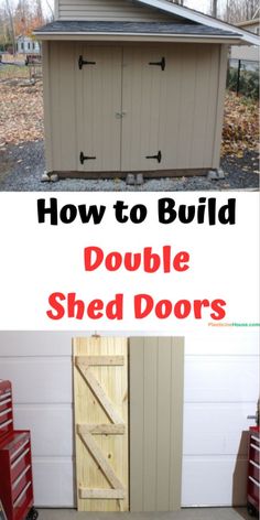 how to build double shed doors