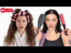 WATCH OUR UPDATED CURLY HAIR STYLING ROUTINES LIVE + Q&A - YouTube 2023 Curly Hair, Curly Hair Styling, Curly Hair Routine, Hair Routines, Spring 2023, Hair Styling, Join Us, Curly Hair, Curly Hair Styles