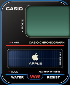 the control panel for an apple water resistant appliance is shown in this image