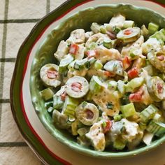 a collage of pictures showing different types of salads