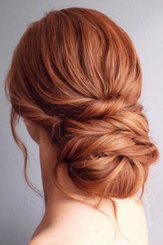 wedding updos for long hair elegant low volume bun on red hair alex_haircraft Red Hair Updo, Hairstyles Red Hair, Wedding Updos For Long Hair, Updos For Long Hair, Wedding Updos, Up Dos For Medium Hair, Long Hair Wedding Styles, Long Red Hair, Bun Hair