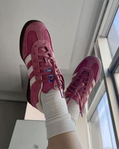 Pink Adidas Samba, Adidas Samba Pink, Sambas Pink, Pink Sambas, Pink Samba, Messy Aesthetic, Senior Jackets, Adidas Sambas, Dr Shoes