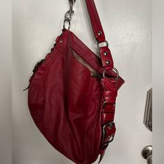 Zoe Large Hobo Soft Leather Bag/Tote. Classic, Signature Silver Hardware, Coach Tag And Authentication No. Engraved. Only Dot Of A Blemish On Front As Shown In Picture, But Otherwise It’s In Beautiful Condition, Barely Worn. Coach Soft Leather Hobo Bag For Shopping, Designer Red Shoulder Bag In Soft Leather, Designer Red Soft Leather Shoulder Bag, Coach Soft Leather Hobo Bag, Leather Hobo Bag With Silver-tone Hardware For Errands, Coach Soft Leather Hobo Bag For Errands, Coach Hobo Bag With Silver-tone Hardware, Coach Hobo Bag With Silver-tone Hardware And Double Handle, Burgundy Leather Shoulder Bag With Silver-tone Hardware