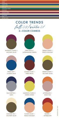 the color chart for different shades of paint