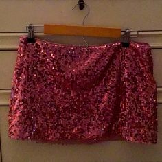 Beautiful Pink Sequin Mini Skirt. Worn For About 2 Hours Red Glitter Skirt, Glitter Skirt, Glitters Skirt, Sequin Mini Skirt, Sequin Mini Skirts, Pink Sequin, Sequin Mini, Red Glitter, Mini Skirt