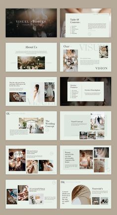 Wedding PowerPoint Presentation Template Wedding Planning Presentation, Wedding Portfolio Design, Wedding Presentation Ideas, Wedding Photo Template, Event Presentation Template, Wedding Powerpoint Template, Wedding Brochure Design Layout, Wedding Presentation Design, Wedding Brochure Design Ideas