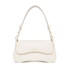 SINBONO Zoe Shoulder Bag White - Cruelty Free Leather Bag for women Fashion Keywords, Canvas Bag Design, Luxury Bags Collection, Aesthetic Bags, Sustainable Bag, White Shoulder Bag, Pockets Fashion, Vegan Handbags, White Handbag