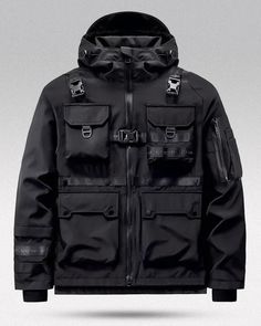 Tactical jacket ’Muro’ - TECHWEAR STORM™ Tactical Techwear, Cyberpunk Pants, Cyberpunk Helmet, Techwear Jacket, Hakama Pants, Techwear Pants, Character Prompts, Techwear Outfits, Tactical Gear Loadout