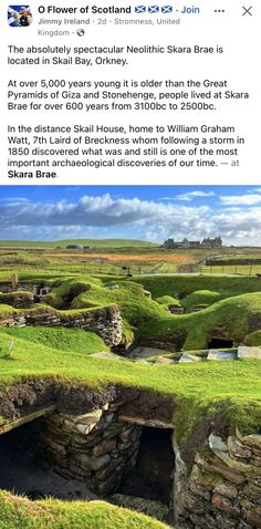 a green field with an underground hole in it