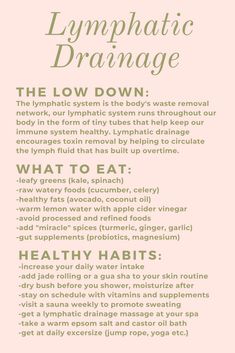 Lymphatic Drainage (immune detox) Lymph Fluid, Hormone Health, Health Facts, Health Remedies, Body Health, Lose Belly, Health And Wellbeing, Gut Health