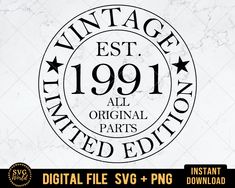 an old fashioned logo with the words, vintage since 1876 all original parts are included