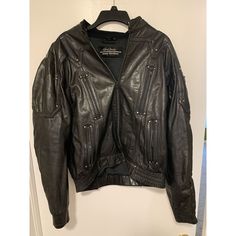 Vintage 80s Hein Gericke X Harley Davidson Leather Moto Bomber Jacket Black M. Condition Is Pre-Owned. Shipped With Usps Ground Advantage. Leather Moto, Man Shop, Leather, Black