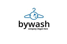 a logo for a company that sells clothes and clothing items, with the name bywash on