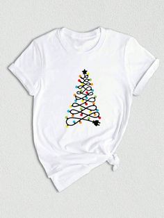 **Product Description: Christmas Light Tree Shirt** Get into the holiday spirit with our charming **Christmas Light Tree Shirt**! This delightful tee features a whimsical design of a beautifully decorated Christmas tree adorned with vibrant, twinkling lights that will surely spread joy wherever you go. Made from a soft, breathable cotton blend, this shirt provides ultimate comfort whether you're trimming the tree, attending festive gatherings, or simply enjoying a cozy winter evening at home. Available in a variety of sizes, our shirts cater to everyone in the family, making it the perfect gift for friends and loved ones this holiday season! Each **Christmas Tree Tee** is handcrafted with love and attention to detail, ensuring that you receive a unique piece that stands out from the crowd. Christmas Light Tree, Light Tree, Plant Texture, Winter Evening, Tee Tree, Christmas Tree Shirt, Xmas Lights, Charming Christmas