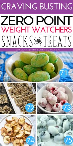 the ultimate guide to eating zero point weight watchers snacks and treats with text overlay