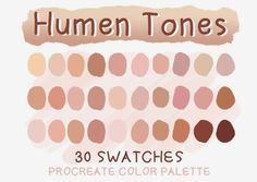 the swatches are all different colors for this color palette, and it looks like they have