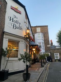 the holly bush restaurant in an english village