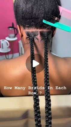 Top African Hairstyles on Instagram: "Large knotless braids ❤️❤️ #knotlessbraids #slayyourbraids . . Hairstylist @yrq.tank" Knotless Braids Parting Pattern, Box Braids Sizes, Braids Easy Hairstyles, Large Knotless Braids, Box Braids Tutorial, Large Knotless, Hair Braid Patterns, Braids Easy, Large Box Braids