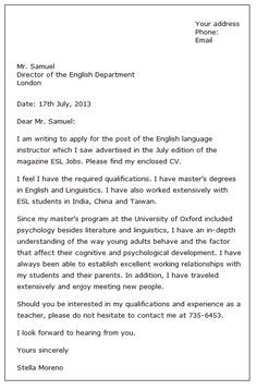 a letter to someone who is requesting that they are not attending the english language class